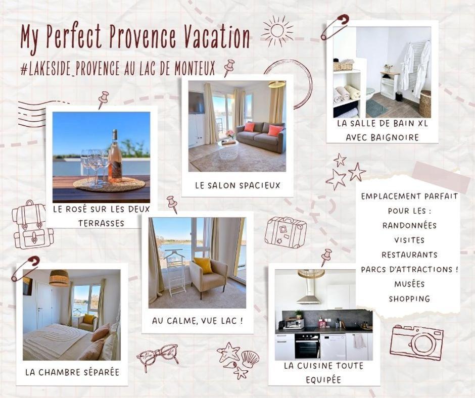 Lakeside Provence - Appartement 4 Etoiles Face Au Lac De Monteux Luaran gambar